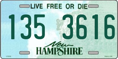 NH license plate 1353616