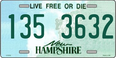 NH license plate 1353632