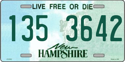 NH license plate 1353642
