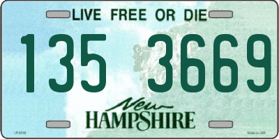 NH license plate 1353669