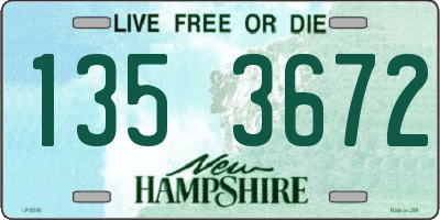 NH license plate 1353672