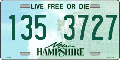 NH license plate 1353727