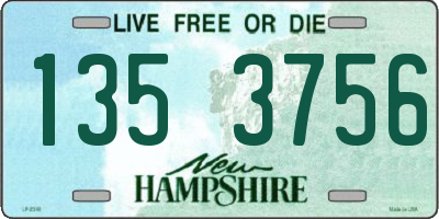 NH license plate 1353756