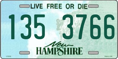 NH license plate 1353766