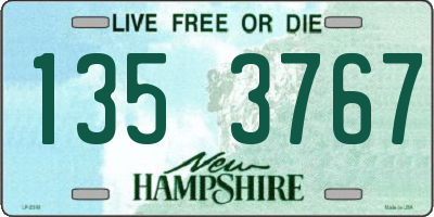NH license plate 1353767
