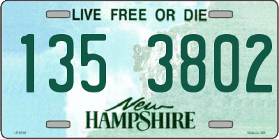 NH license plate 1353802