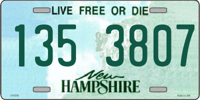 NH license plate 1353807