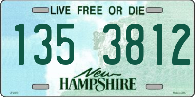 NH license plate 1353812