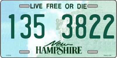 NH license plate 1353822