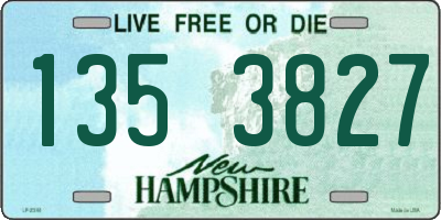 NH license plate 1353827
