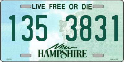NH license plate 1353831