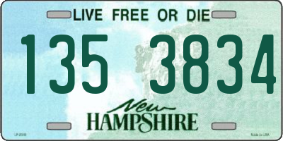 NH license plate 1353834