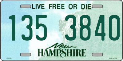 NH license plate 1353840