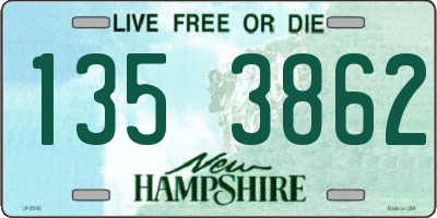 NH license plate 1353862
