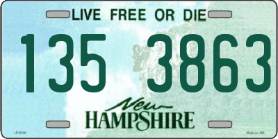 NH license plate 1353863