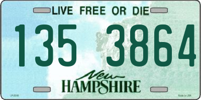 NH license plate 1353864