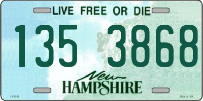 NH license plate 1353868