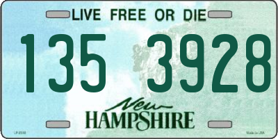 NH license plate 1353928
