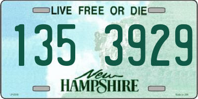 NH license plate 1353929