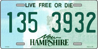 NH license plate 1353932