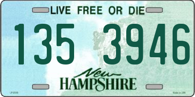 NH license plate 1353946