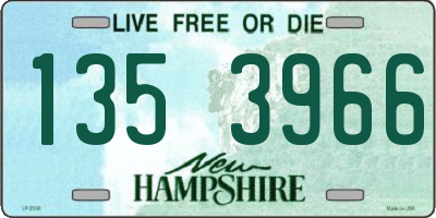 NH license plate 1353966