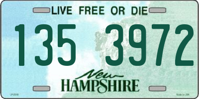 NH license plate 1353972