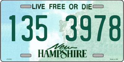 NH license plate 1353978