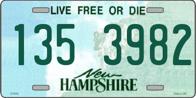 NH license plate 1353982