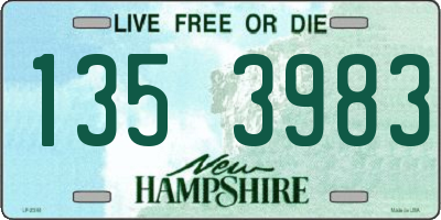 NH license plate 1353983