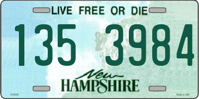 NH license plate 1353984
