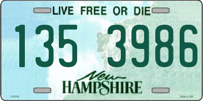 NH license plate 1353986
