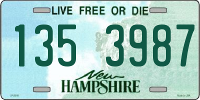 NH license plate 1353987