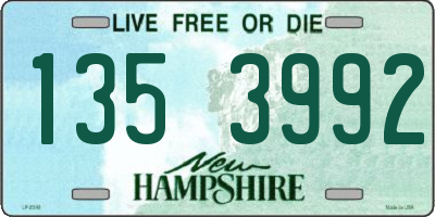 NH license plate 1353992