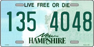 NH license plate 1354048