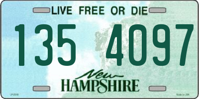 NH license plate 1354097
