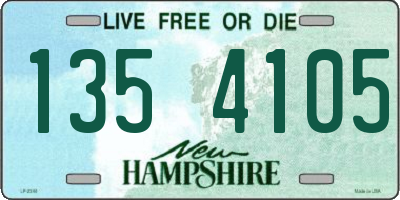 NH license plate 1354105
