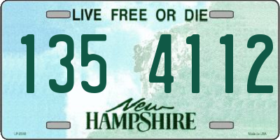 NH license plate 1354112
