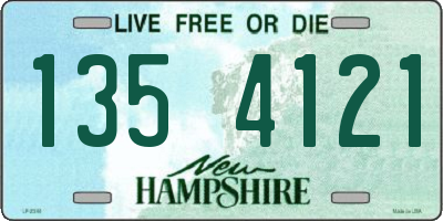NH license plate 1354121