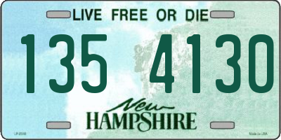 NH license plate 1354130