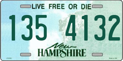 NH license plate 1354132