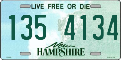 NH license plate 1354134