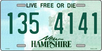 NH license plate 1354141