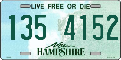 NH license plate 1354152