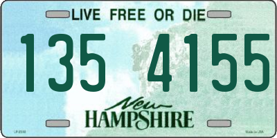 NH license plate 1354155