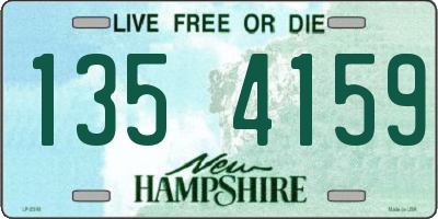NH license plate 1354159