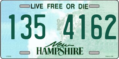 NH license plate 1354162