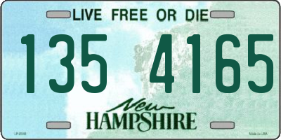 NH license plate 1354165