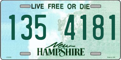 NH license plate 1354181