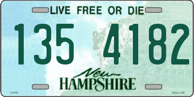 NH license plate 1354182